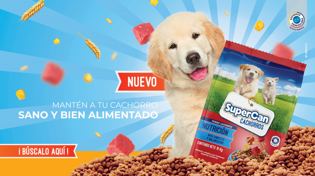 Alimentos Polar amplía su portafolio de productos para mascotas con el lanzamiento de SuperCan Cachorros