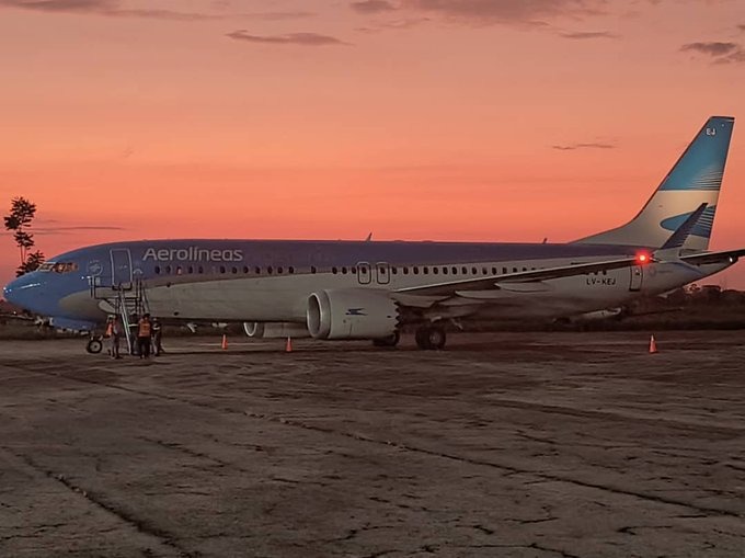  AEROLÍNEAS ARGENTINAS VOLVIÓ A SU SUELO VENEZOLANO