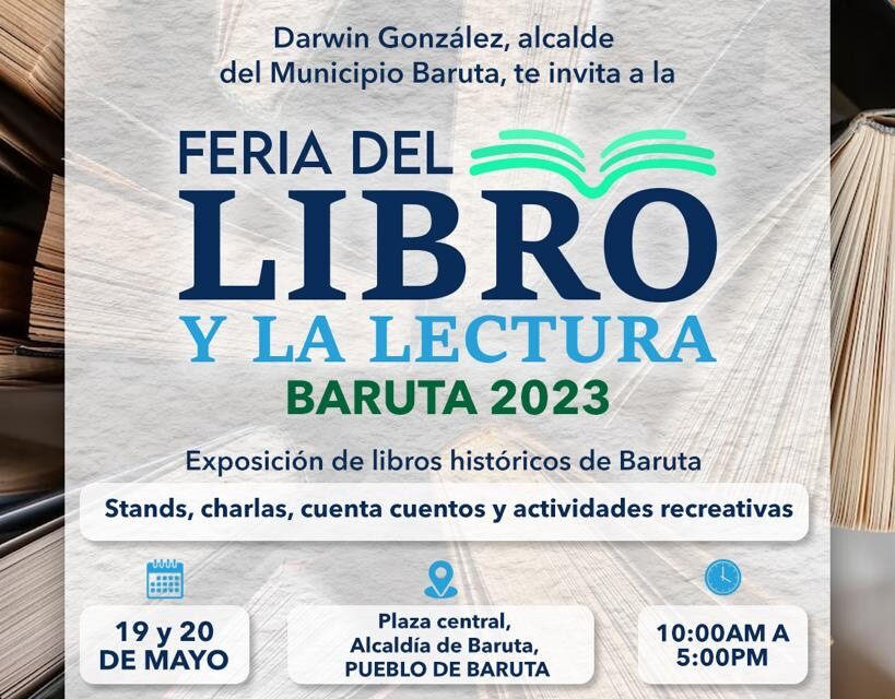 Baruta realizará primera  Feria del Libro y la Lectura