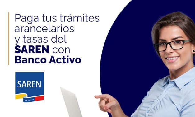 Paga tasas nacionales y aranceles a través de Banco Activo En Línea