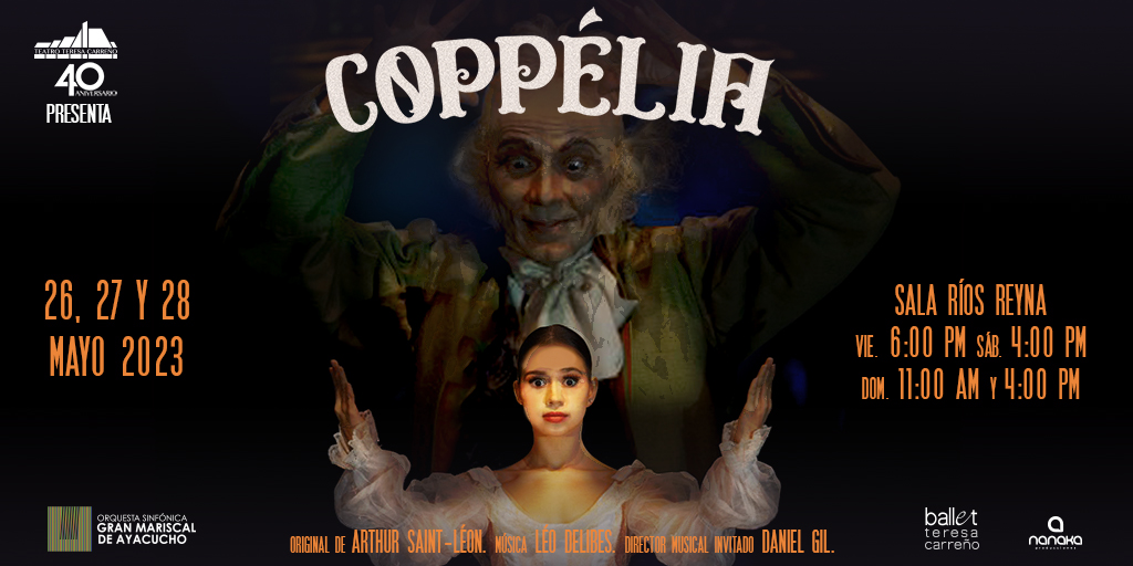 El Teatro Teresa Carreño presentará  “Coppélia” en su primera temporada 2023 de ballet
