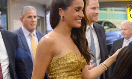 MEGHAN MARKLE LUCE UN CLUTCH CAROLINA HERRERA