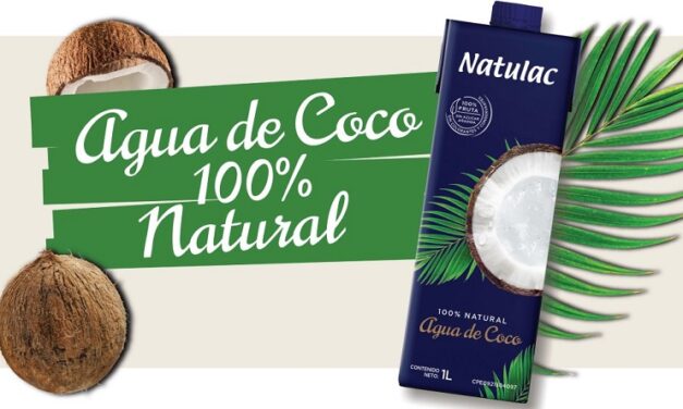 Agua de Coco 100% Natulac proviene de frutos jóvenes que le otorgan mejor sabor