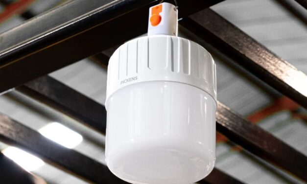 Bombillo recargable Pickens es ideal para excursiones y campamentos