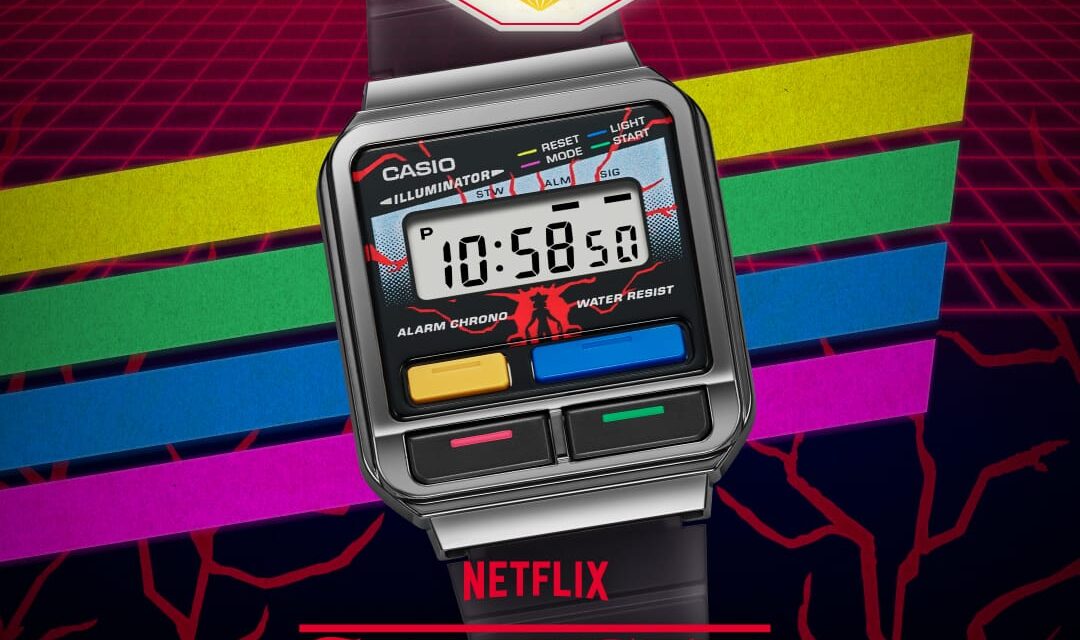 Casio lanza un reloj digital en colaboración con STRANGER THINGS, la serie de Netflix