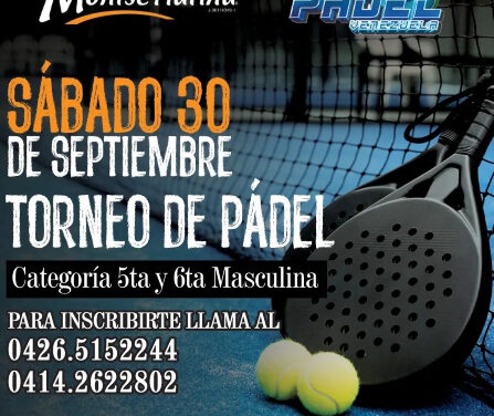 La Montserratina realizará su primer Torneo de Pádel en Caracas