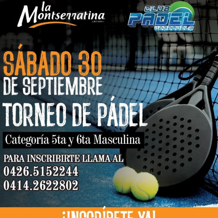 La Montserratina realizará su primer Torneo de Pádel en Caracas