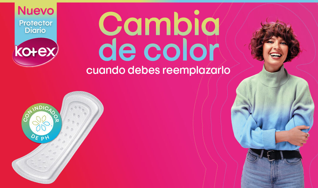 Kotex lanza primer protector que cambia de color cuando debe ser reemplazado