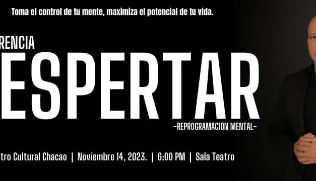 Rodríguez Polo regresa a Venezuela con su conferencia DESPERTAR en el Centro Cultural Chacao