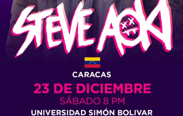 Steve Aoki electrizará Caracas