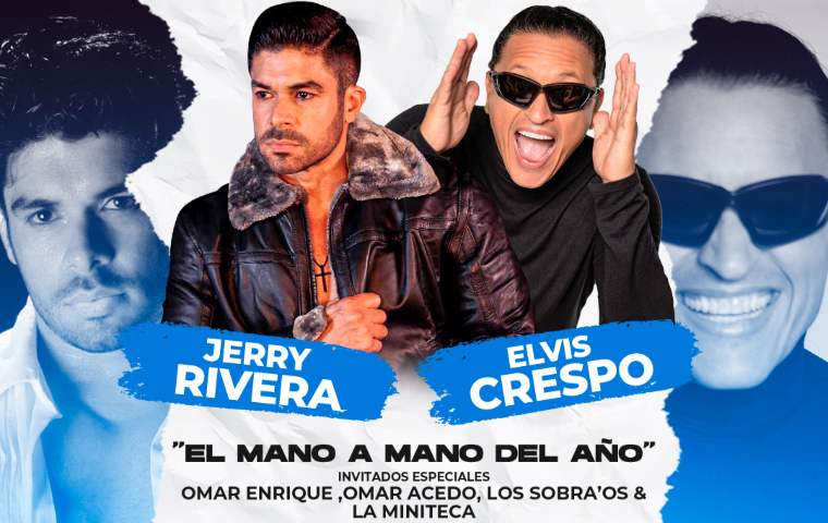 Jerry Rivera y Elvis Crespo, salsa y merengue en la gran fiesta bailable de 2023 