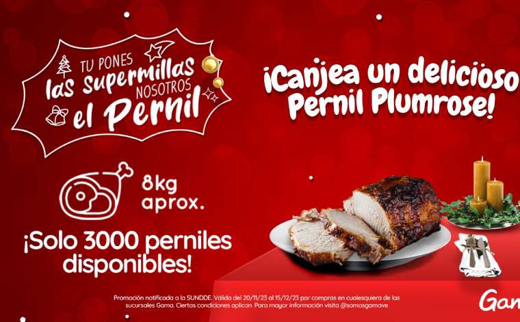 Gama Supermercados trae la promoción “Tú pones las supermillas nosotros el pernil”