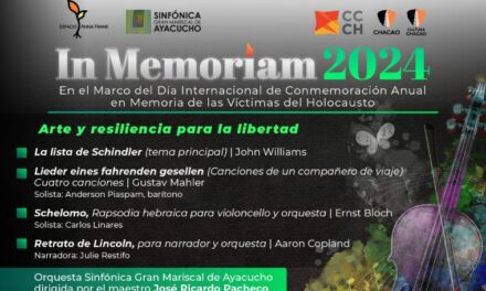 In Memoriam 2024 honrará a las víctimas del Holocaustocon una programación que promueve el arte y la resiliencia para la libertad
