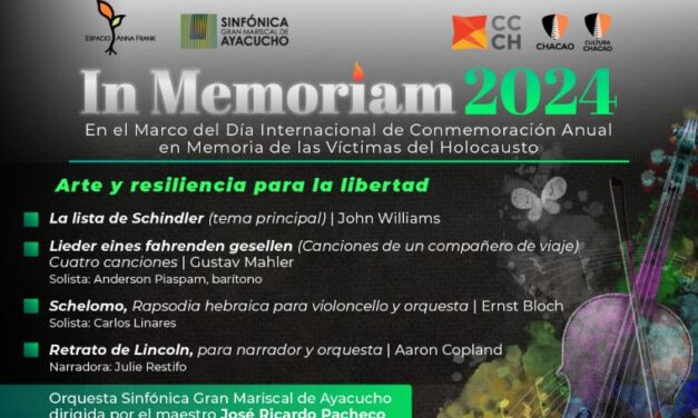 In Memoriam 2024 honrará a las víctimas del Holocaustocon una programación que promueve el arte y la resiliencia para la libertad