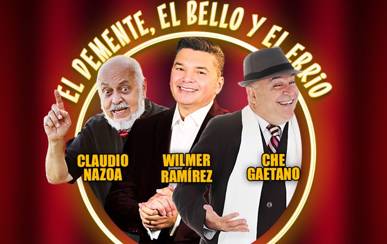 Claudio Nazoa, Wilmer Ramírez y El Che Gaetano  darán vida a «El Demente, El Bello y El Ebrio «