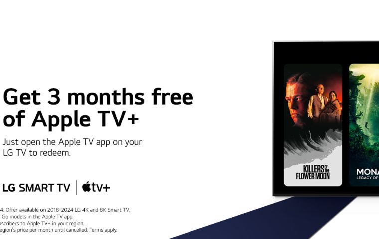 LG Electronics (LG) ofrece acceso gratuito durante tres meses a AppleTV+