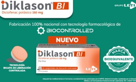 El primer Diclofenac Potásico de 150 mg con tecnología bicapa es de Grupo LETI