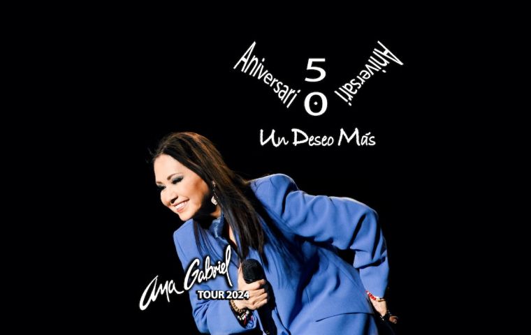 Ana Gabriel celebra 50 años de exitosa carrera y  anuncia el paso de su gira por EEUU y Canadá con “UN DESEO MÁS TOUR 2024”, de la mano de CMN