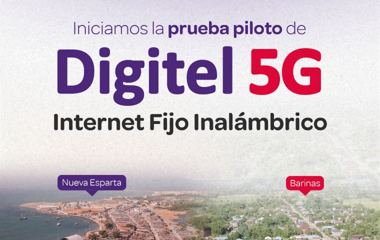Digitel inicia las pruebas en la tecnología 5G en Nueva Esparta y Barinas