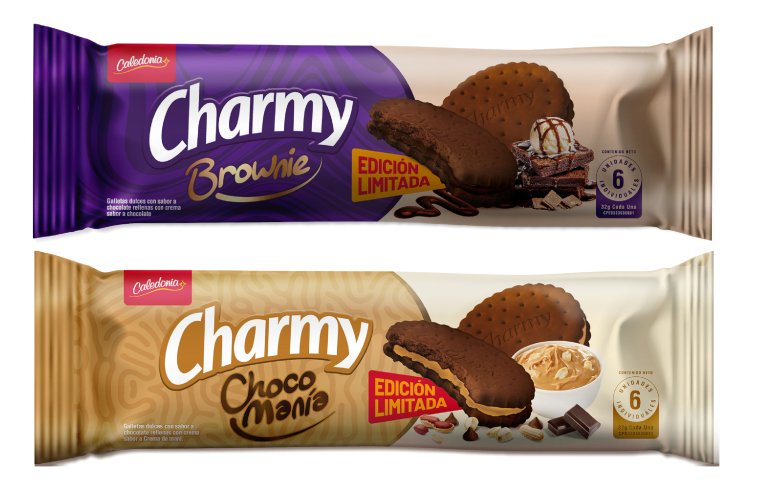 Galletas Caledonia nos trae Charmy Brownie y Charmy Chocomanía