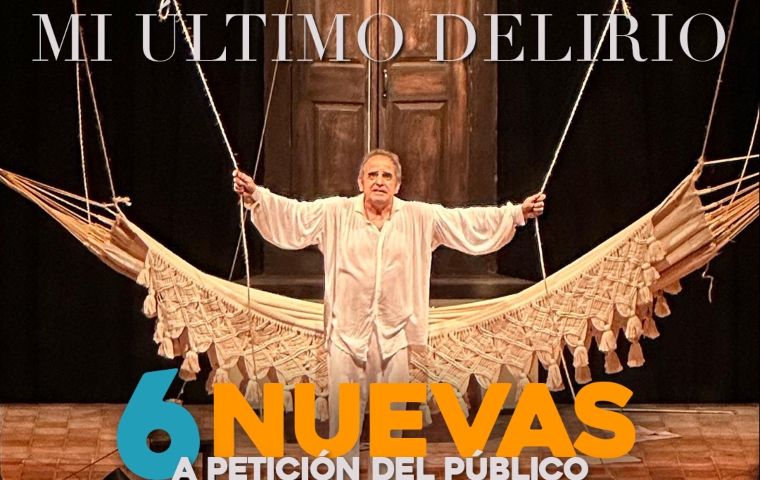 “Mi último delirio: Simón Bolívar” regresa por dos semanas al Teatro Trasnocho y a precio solidario de 5$