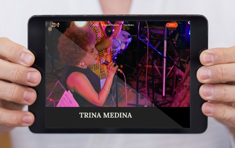 Trina Medina lanza su página web oficial
