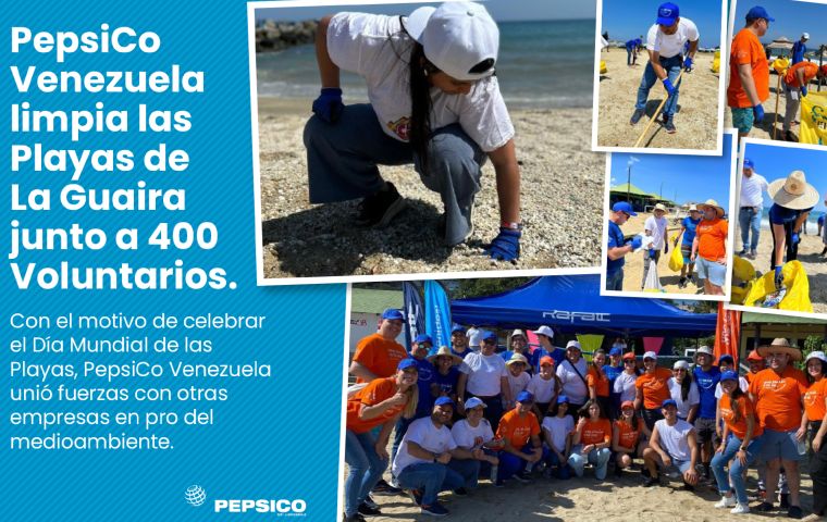 PepsiCo Venezuela limpia las Playas de La Guaira junto a 400 Voluntarios multiempresariales