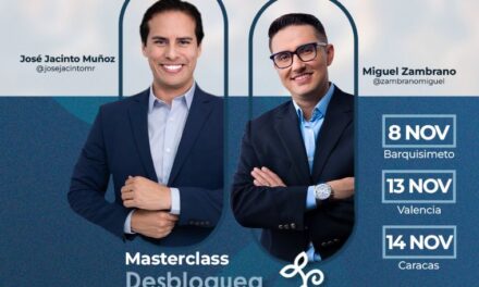 “Desbloquea tu éxito” llega a Caracas, Barquisimeto y Valencia en noviembre con Miguel Zambrano y José Jacinto Muñoz