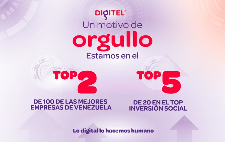 Digitel asciende al segundo lugar en el Top 100 Companies de la revista Business Venezuela