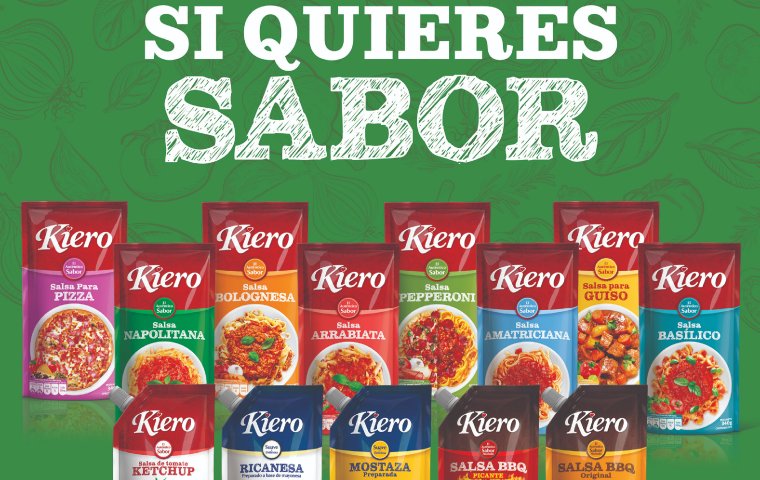 Kiero lanza su nueva presentación de salsas