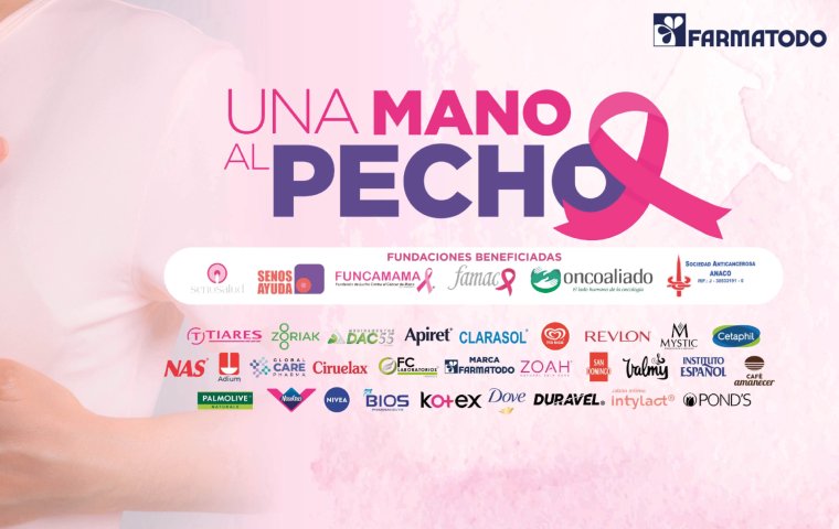 Compromiso y Solidaridad: Farmatodo y sus aliados recaudaron más de $66,000 para pacientes con Cáncer de Mama, a través de la campaña «Una mano al Pecho»