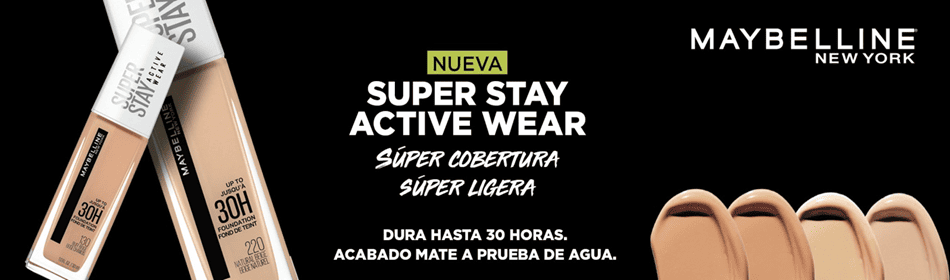 Hasta 30 horas sin transferencias de color con la nueva SuperStay ActiveWear Foundation de Maybelline New York