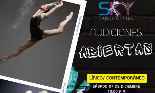 Sky Dance Center anuncia sus audiciones para bailarines en los generos: Lirico, contemporaneo y comercial 