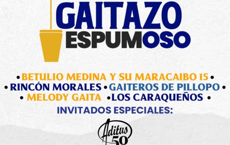 “El Gaitazo Espumoso” reúne a los mejores exponentes de la gaita en la Terraza del CCCT