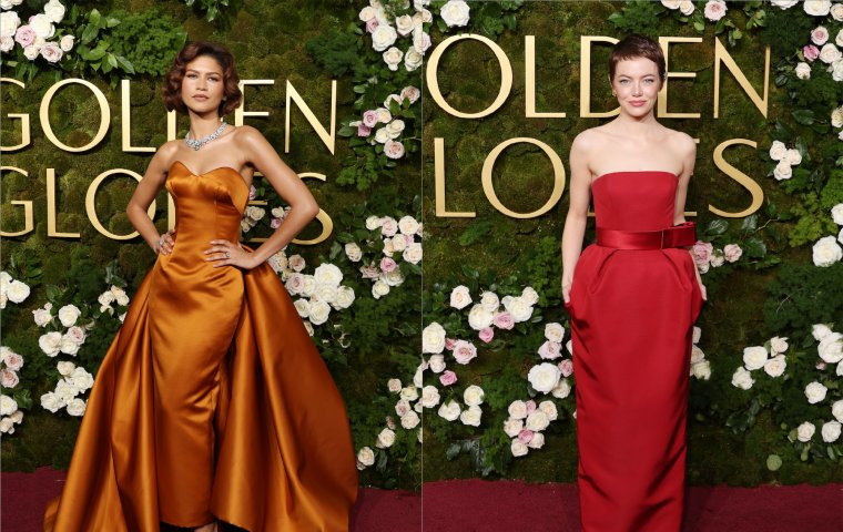 Zendaya, Emma Stone y Cate Blanchett visten Louis Vuitton a la medida en la 82ª edición de los Globos de Oro