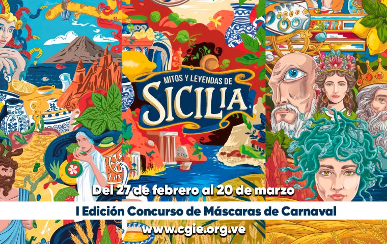 CGIE celebra la cultura siciliana con concurso de máscaras de Carnaval inspirado en sus mitos y leyendas