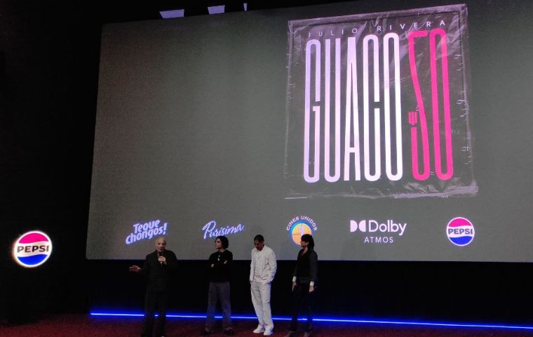 GUACO PRESENTÓ DISCO 50 DE LA MANO DE PEPSI Y CINES UNIDOS