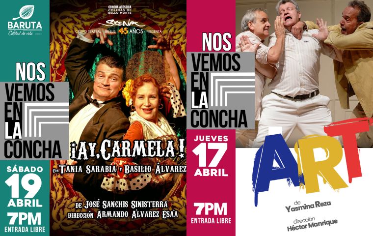 “ART” y “Ay Carmela” se verán gratis en Semana Santa gracias a “Nos Vemos en La Concha” de la Alcaldía de Baruta  