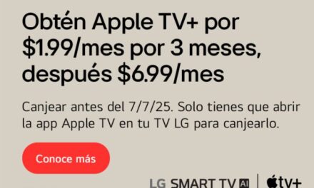 LG se une a AppleTV+ para brindar una oferta única por tiempo ilimitado