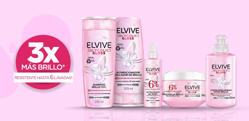 L’Oréal Paris revoluciona el Cuidado Capilar con Elvive Glycolic Gloss