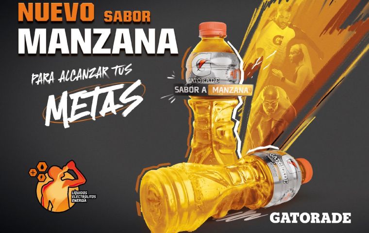 Gatorade presenta su nuevo sabor a manzana