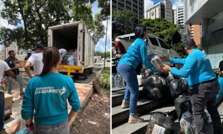 Bancaribe a través de su Fundación entrega casi 4 toneladas de alimentos para los afectados por las lluvias en los Andes y los Llanos