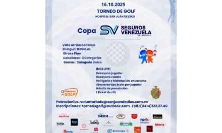 Hospital San Juan de Dios, organiza Torneo de Golf copa Seguros Venezuela a beneficio de pacientes pediátricos