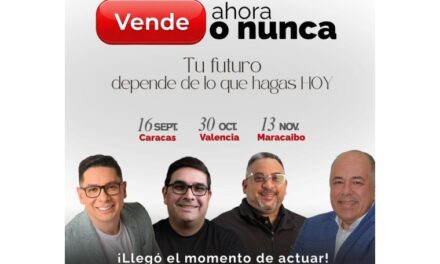 «Vende Ahora o Nunca» inicia el 16 de septiembre en Caracas