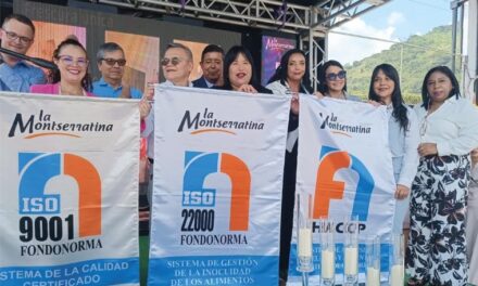 La Montserratina se convierte en la primera empresa venezolana de alimentos en obtener una triple certificación de calidad, inocuidad y HACCP