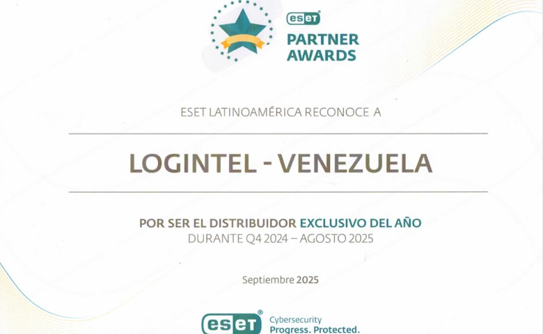 Logintel C.A. es reconocido como Distribuidor Exclusivo del Año por ESET Latinoamérica en la Latam Partner Conference 2025