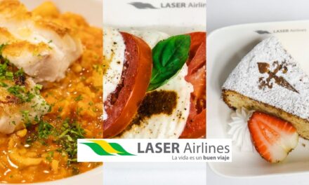Laser Airlines presenta su nuevo menú a bordo en la ruta Caracas–Madrid