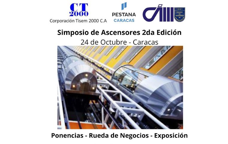 Simposio de Ascensores 2da edición, se realizará en el Hotel Pestana el próximo 24 de Octubre