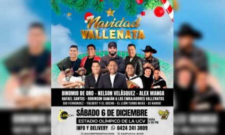 Caracas Recibe la «Navidad Vallenata» en el Estadio Olímpico de la UCV con Estrellas del género