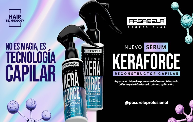Pasarela Profesional revoluciona el cuidado capilar con el lanzamiento de su nuevo sérum Keraforce